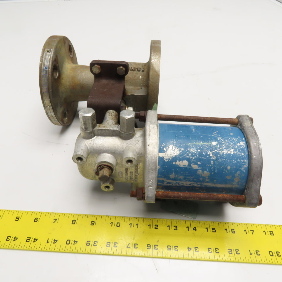 Jamesbury 5150 313600TT 2" 150# Flanged Valve with ST 50E Pneumatic Actuator