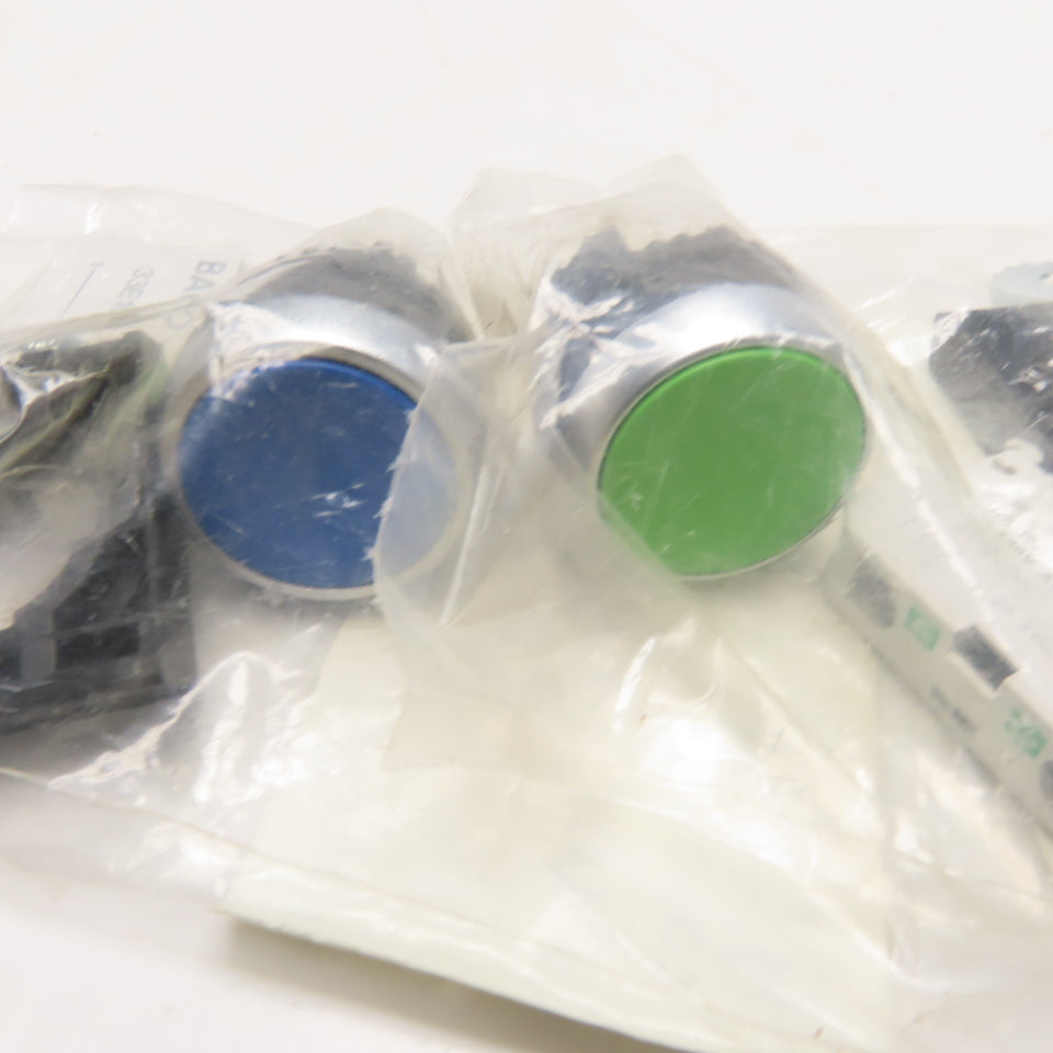 BACO L21AA06-3E10 L21AA02-3E10 22mm Non-Illuminated Push Button Blue & Green