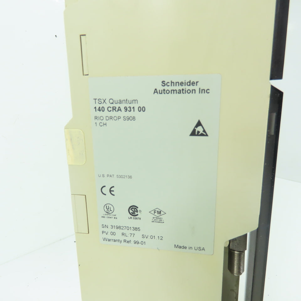 Schneider Automation Inc 140 CRA 931 00 TSX Quantum RIO DROP S908 1 CH Module