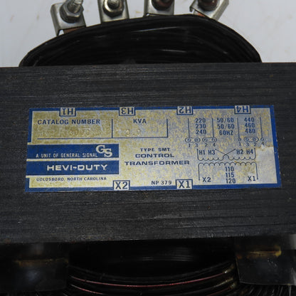 Hevi-Duty T3000 3kVA SMT Control Transformer 220/480V Pri 110/120V Sec