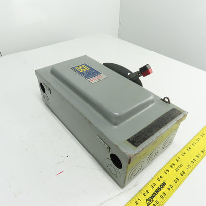 Square D H362 60A 3-Pole Single Throw Fusible Safety Disconnect Switch 600V