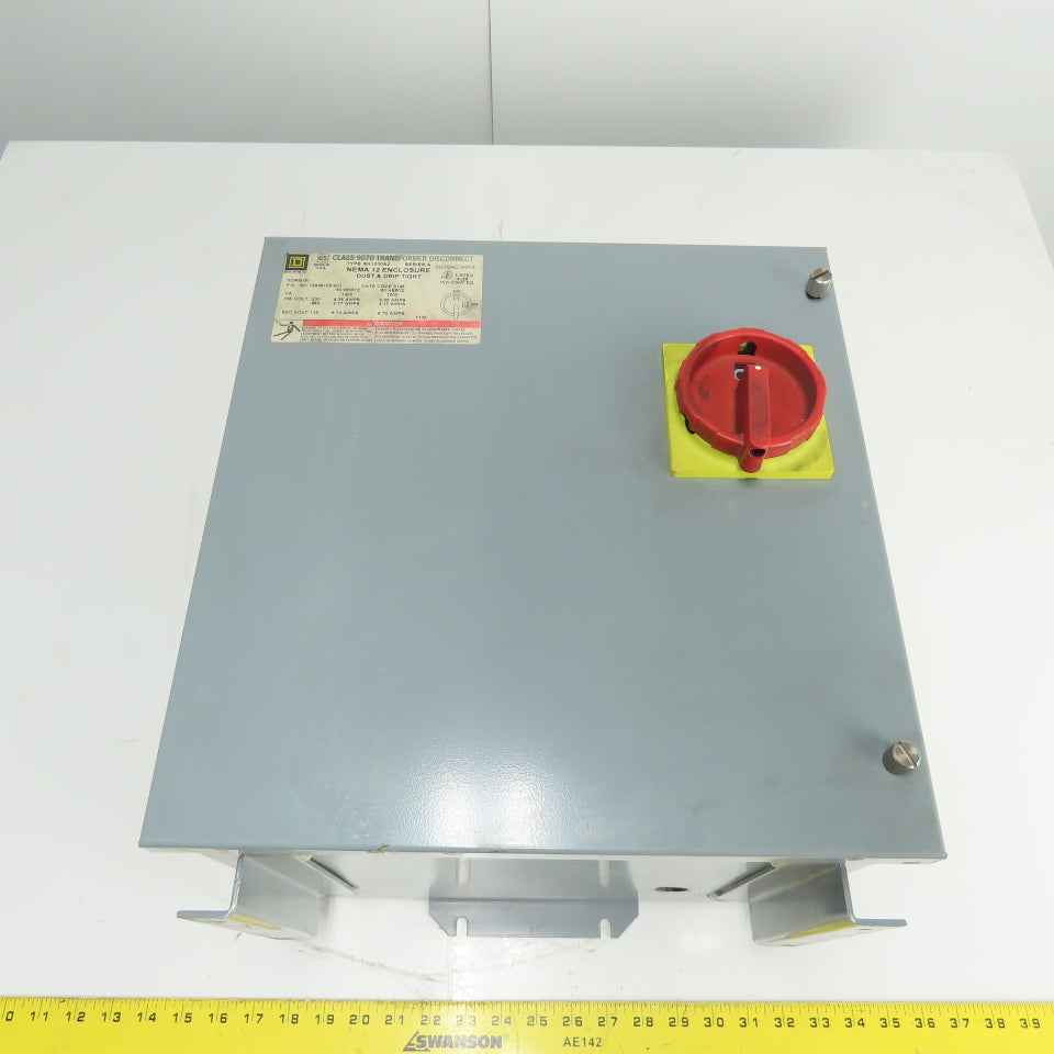 Square D SK1000A2 30A 3-Pole Fusible Safety Disconnect Switch 1kVA 460V 115V 1Ph