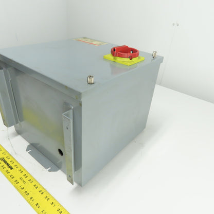 Square D SK1000A2 30A 3-Pole Fusible Safety Disconnect Switch 1kVA 460V 115V 1Ph