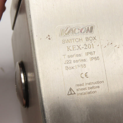 Kacon KEX-201 Stainless Steel Pushbutton Switch Box 1NO 10A 600V IP66