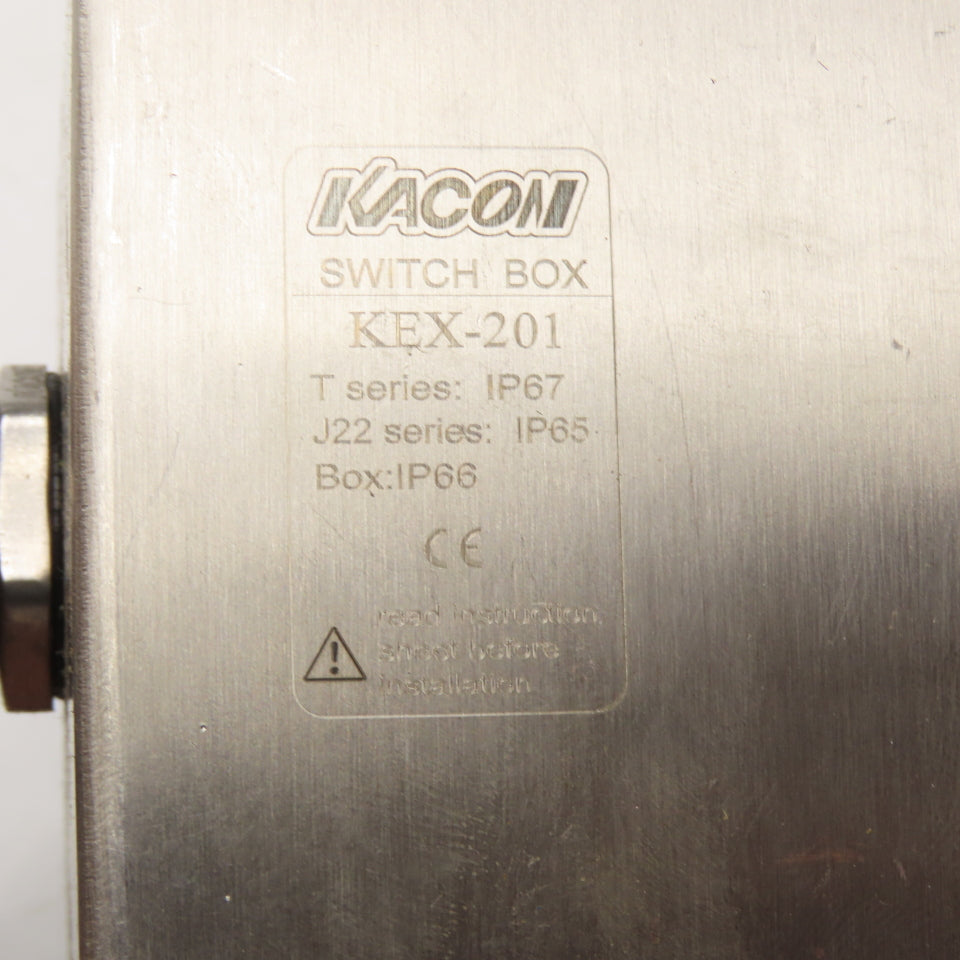 Kacon KEX-201 Stainless Steel Emergency Stop Pushbutton Switch Box IP66