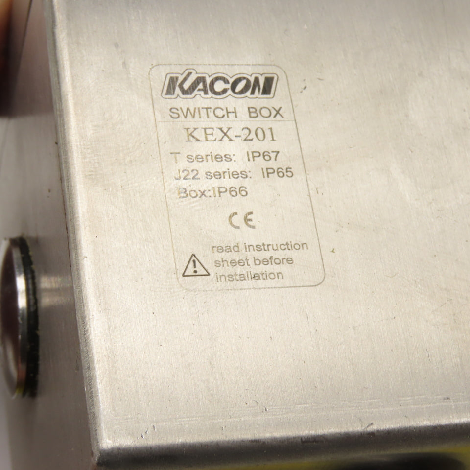 Kacon KEX-201 Stainless Steel Pushbutton Switch Box IP66 600V Green