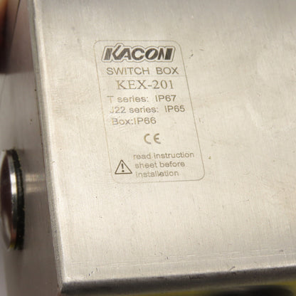 Kacon KEX-201 Stainless Steel Pushbutton Switch Box IP66 600V Green