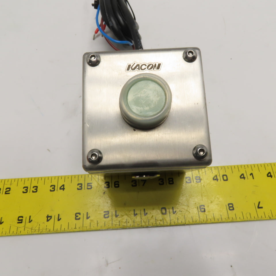 Kacon KEX-201 Stainless Steel Pushbutton Switch Box IP66 600V Green