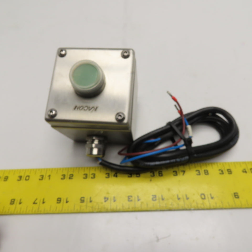 Kacon KEX-201 Stainless Steel Pushbutton Switch Box IP66 600V Green