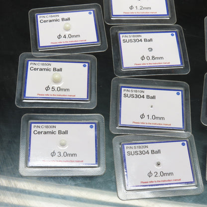 X-Ray Food Test Ceramic Stainless Steel Glass Balls 0.8mm-5.0mm Misc. Lot Of 12
