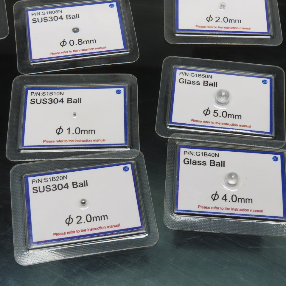 X-Ray Food Test Ceramic Stainless Steel Glass Balls 0.8mm-5.0mm Misc. Lot Of 12
