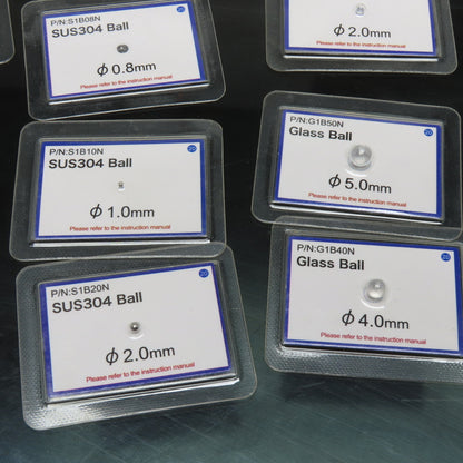 X-Ray Food Test Ceramic Stainless Steel Glass Balls 0.8mm-5.0mm Misc. Lot Of 12