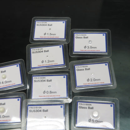 X-Ray Food Test Ceramic Stainless Steel Glass Balls 0.8mm-5.0mm Misc. Lot Of 12
