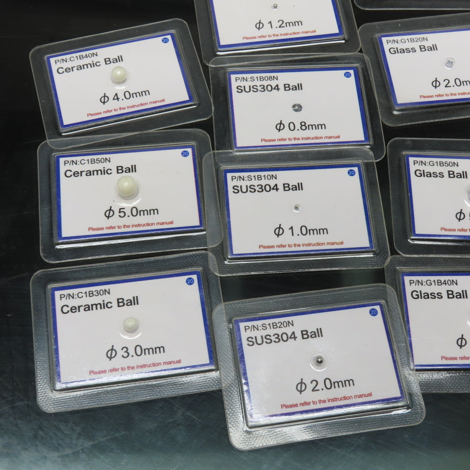 X-Ray Food Test Ceramic Stainless Steel Glass Balls 0.8mm-5.0mm Misc. Lot Of 12