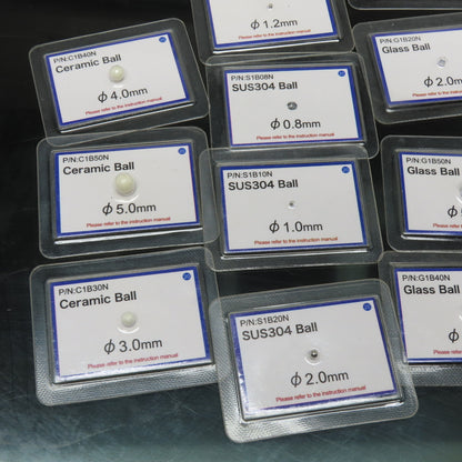 X-Ray Food Test Ceramic Stainless Steel Glass Balls 0.8mm-5.0mm Misc. Lot Of 12