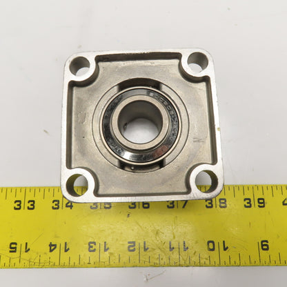SF205 24mm Stainless Steel 4-Bolt Flange Block Bearing Unit SUC205 Insert
