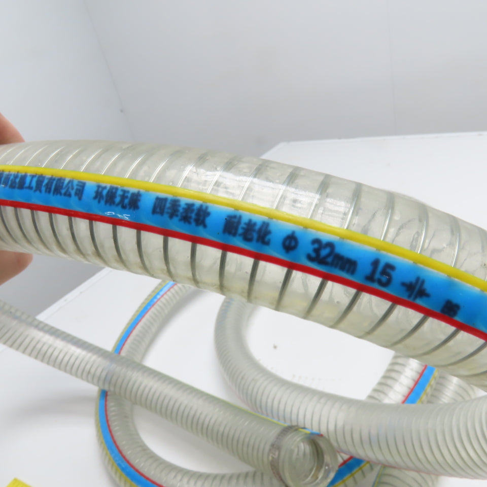 Tianjin Dasheng 32mm Spiral Reinforced Dispensing Suction Hose & Attachment 164"