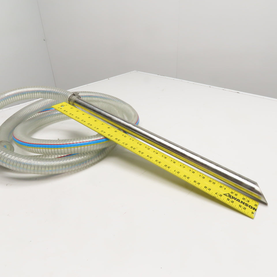 Tianjin Dasheng 32mm Spiral Reinforced Dispensing Suction Hose & Attachment 164"
