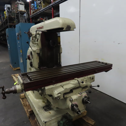 Cincinnati No. 3 Horizontal Milling Machine 3Ph 230V 62.5" x 15" Table