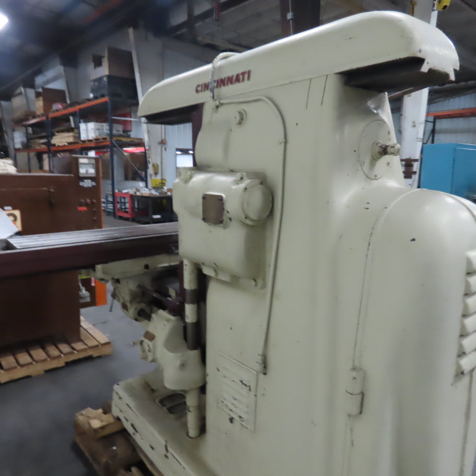 Cincinnati No. 3 Horizontal Milling Machine 3Ph 230V 62.5" x 15" Table