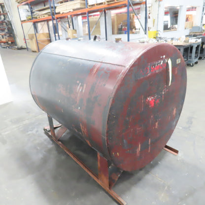 480 Gallon Horizontal Steel Oil Storage Reservoir Tank