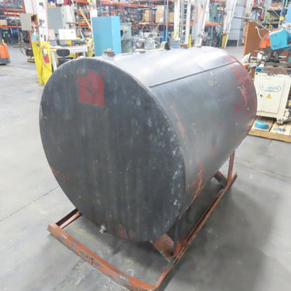 480 Gallon Horizontal Steel Oil Storage Reservoir Tank