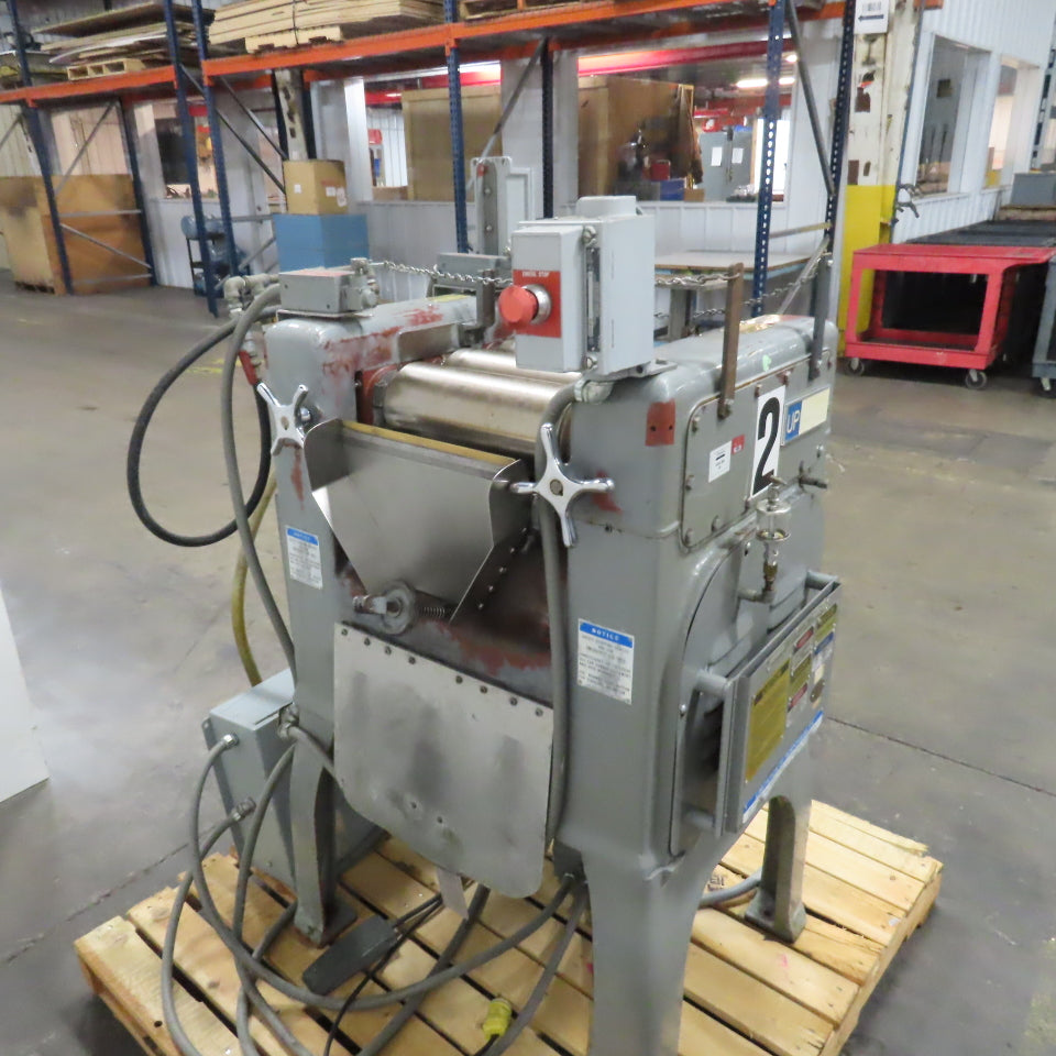JH Day 12' Three Roll Dispersion Mill Roller 3Ph 230/480V Tested