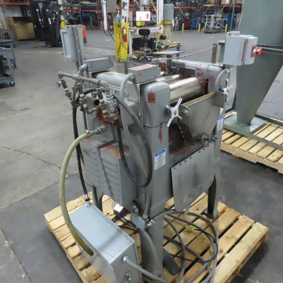 JH Day 12' Three Roll Dispersion Mill Roller 3Ph 230/480V Tested