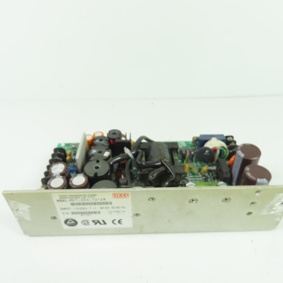 Todd Products MDT-224-1212R Switching Power Supply 115/230VAC Input 115V Wired