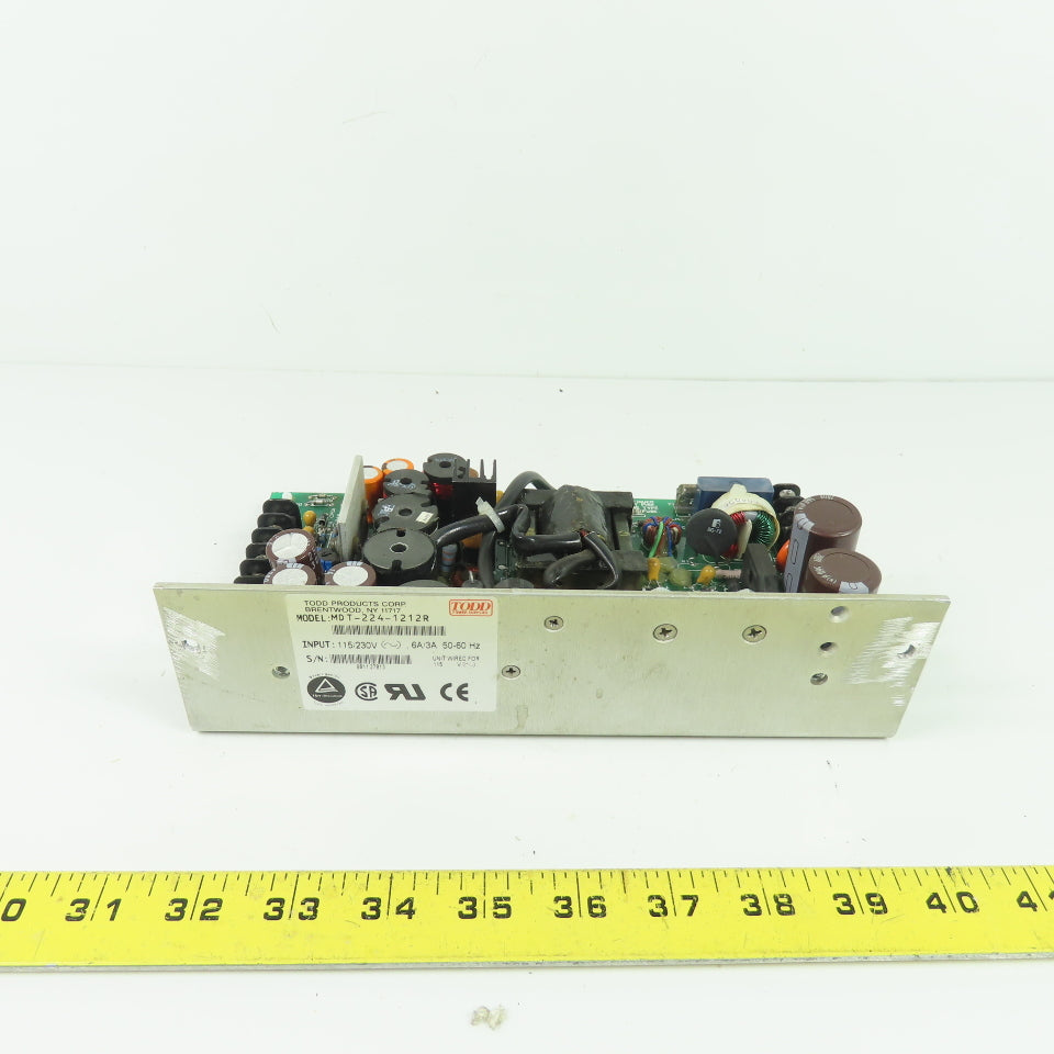 Todd Products MDT-224-1212R Switching Power Supply 115/230VAC Input 115V Wired