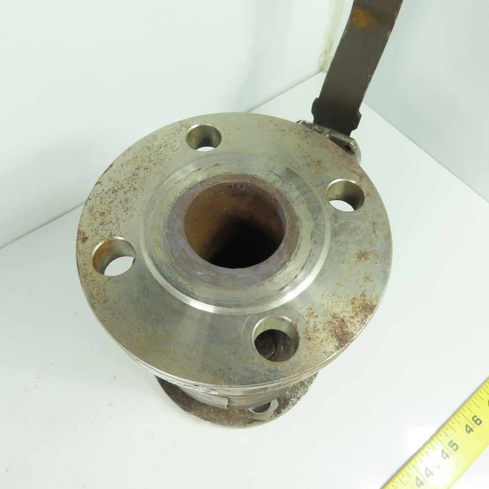 Habonim 0A31X-6666AT/150-B-G18 1-1/2" Flanged Stainless Steel Ball Valve