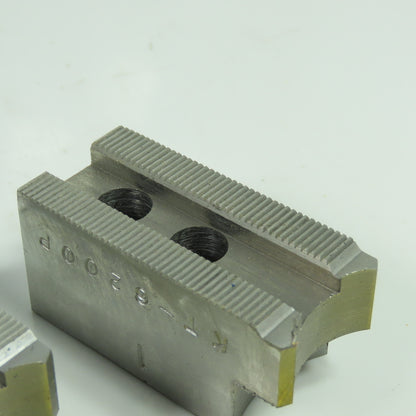 Vertech KT-6200P Soft Chuck Jaws Steel Flat End 1.5mm x 60° Serrations Lot/3