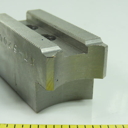 Vertech KT-6200P Soft Chuck Jaws Steel Flat End 1.5mm x 60° Serrations Lot/3