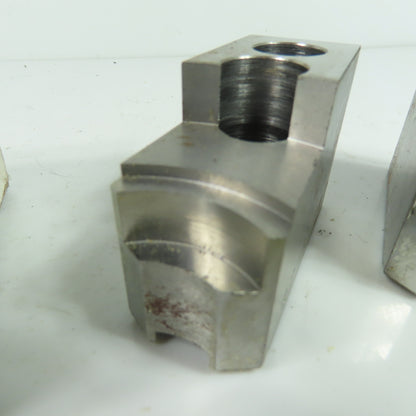 Vertech KT-6200P Soft Chuck Jaws Steel Flat End 1.5mm x 60° Serrations Lot/3