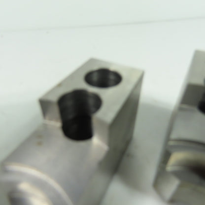 Vertech KT-6200P Soft Chuck Jaws Steel Flat End 1.5mm x 60° Serrations Lot/3