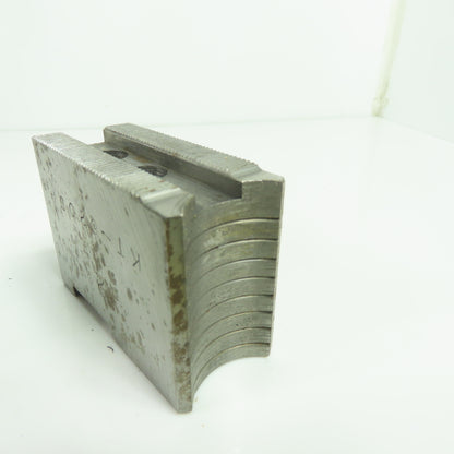 Vertech KT-6200P Soft Chuck Jaws Steel Flat End 1.5mm x 60° Serrations Lot/3