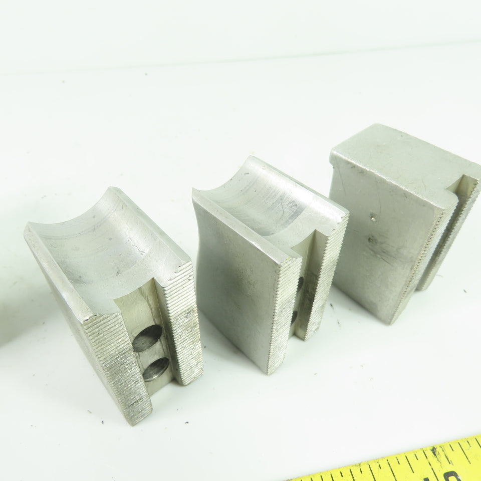KT-6200AP Aluminum Soft Chuck Jaws 2.58" L x 1.25" W x 1.81" H Lot/3
