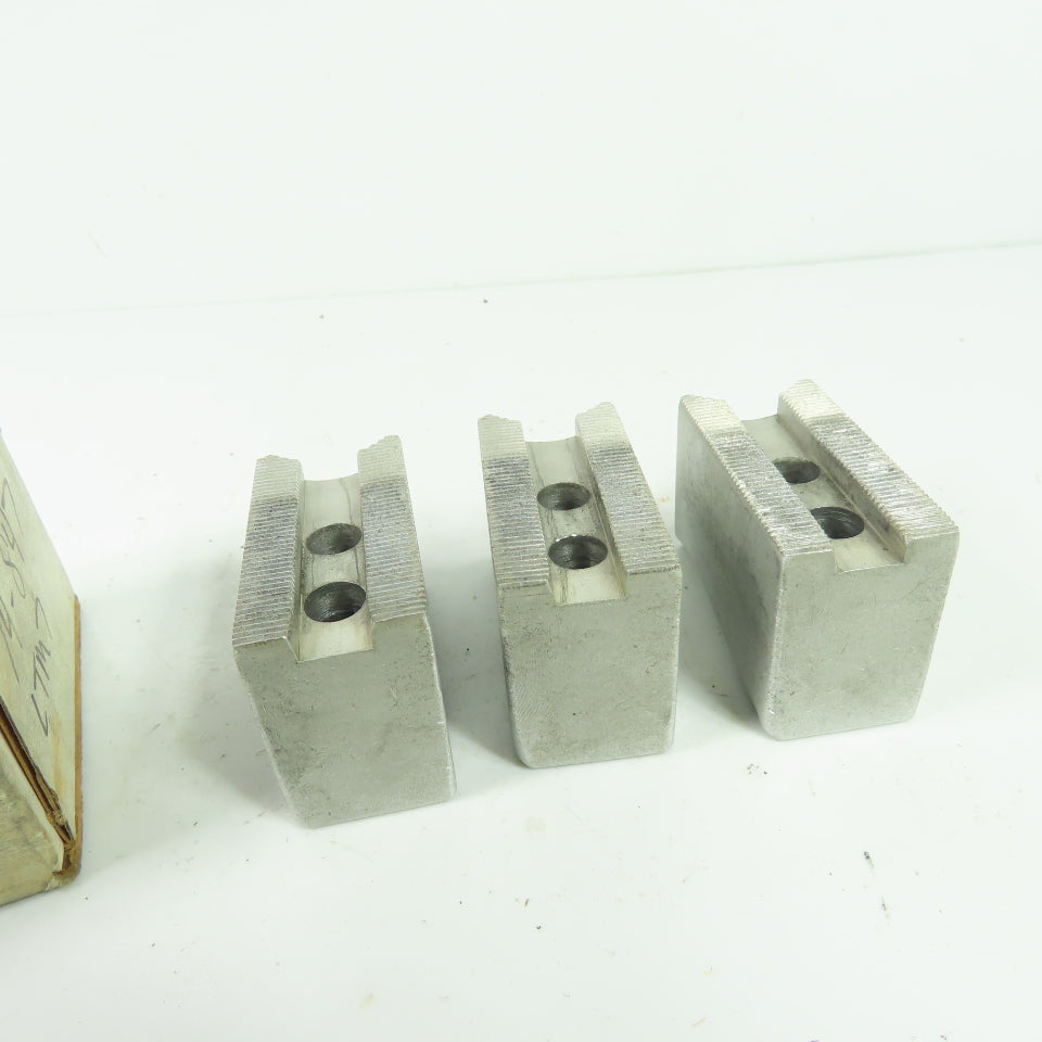 KT-6200AP Aluminum Soft Chuck Jaws 2.58" L x 1.25" W x 1.81" H Lot/3