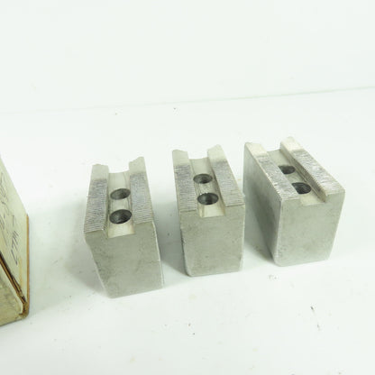 KT-6200AP Aluminum Soft Chuck Jaws 2.58" L x 1.25" W x 1.81" H Lot/3