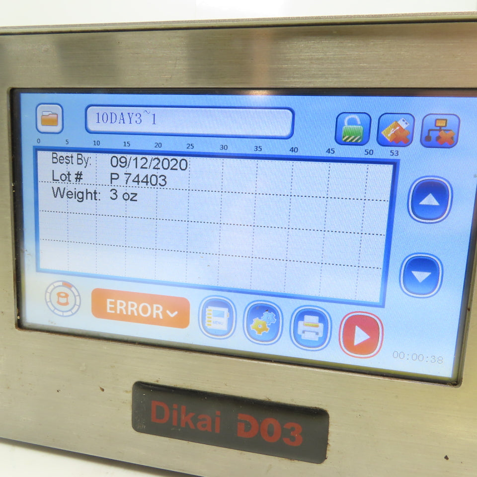 Shanghai Dikai DK-D03 Thermal Transfer Overprinter Controller 220-240VAC 200W