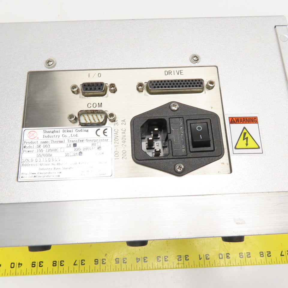 Shanghai Dikai DK-D03 Thermal Transfer Overprinter Controller 220-240VAC 200W