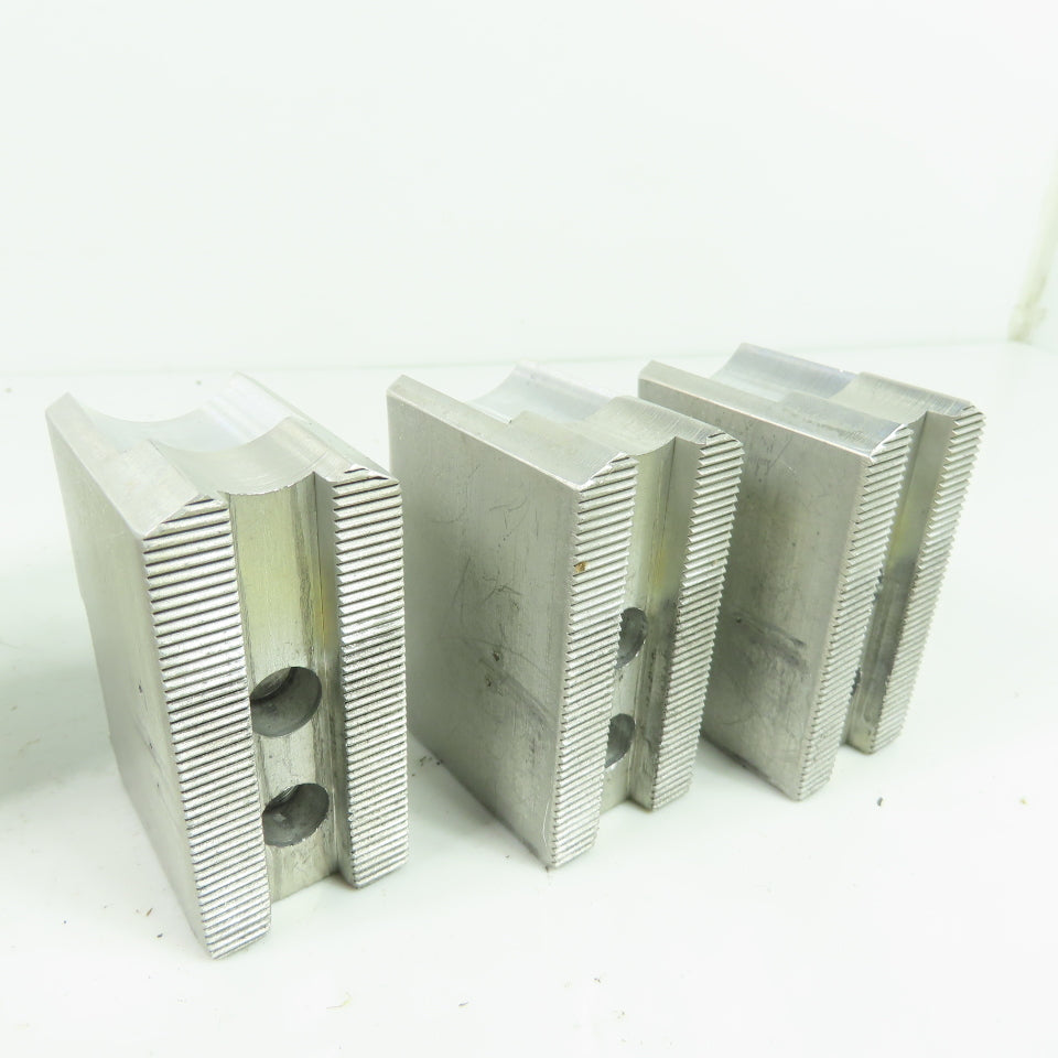 KT-6200AP Aluminum Soft Chuck Jaws 2.73" L x 1.25" W x 1.96" H Lot/3