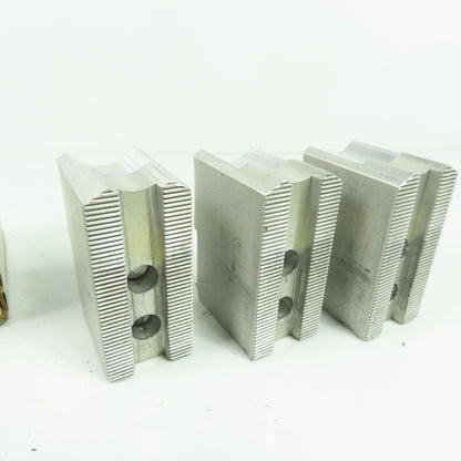 KT-6200AP Aluminum Soft Chuck Jaws 2.73" L x 1.25" W x 1.96" H Lot/3