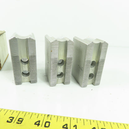 KT-6200AP Aluminum Soft Chuck Jaws 2.73" L x 1.25" W x 1.96" H Lot/3