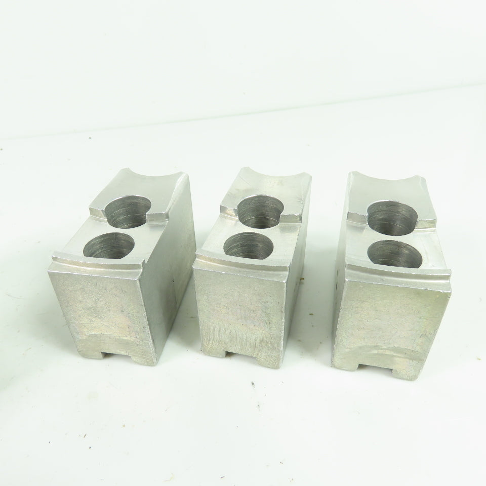 KT-6200AP Aluminum Soft Chuck Jaws 2.73" L x 1.25" W x 1.96" H Lot/3