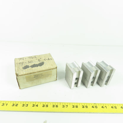 KT-6200AP Aluminum Soft Chuck Jaws 2.73" L x 1.25" W x 1.96" H Lot/3