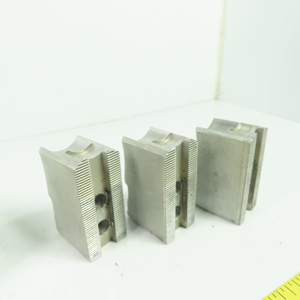 KT-6200AP Aluminum Soft Chuck Jaws 2.73" L x 1.25" W x 1.72" H Lot/3