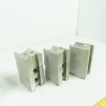 KT-6200AP Aluminum Soft Chuck Jaws 2.73" L x 1.25" W x 1.72" H Lot/3
