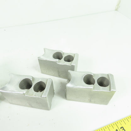 KT-6200AP Aluminum Soft Chuck Jaws 2.73" L x 1.25" W x 1.72" H Lot/3