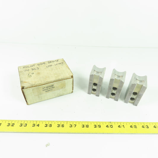 KT-6200AP Aluminum Soft Chuck Jaws 2.73" L x 1.25" W x 1.72" H Lot/3